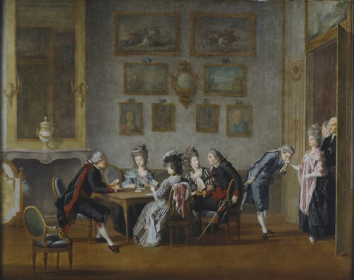 Card-Party in the Home of Elis Schröderheim, , Pehr Hilleström