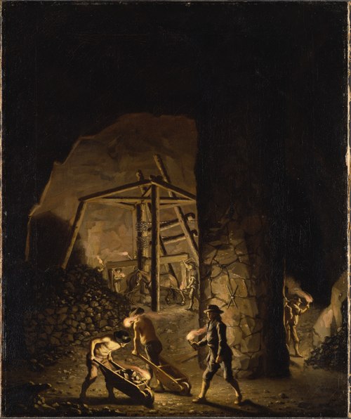 Gallery in Falun Copper Mine, , Pehr Hilleström