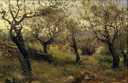 Detail of Llavaneres, 1890, Josep Masriera i Manovens