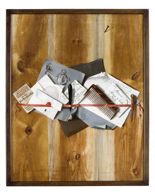 Stilleben, trompe l'oeil, 1737, Carl Hofverberg