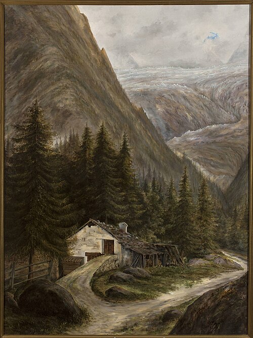 Mountain landscape with a cottage – Aosta Valley, , Cyprian Lachnicki