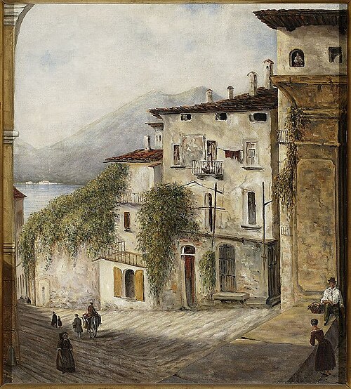 View of Bellagio, 1868, Cyprian Lachnicki