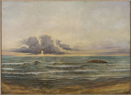 Sea at Biarritz, 1880, Cyprian Lachnicki