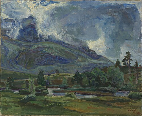 The Mist clears away, 1909, Kristen Holbø