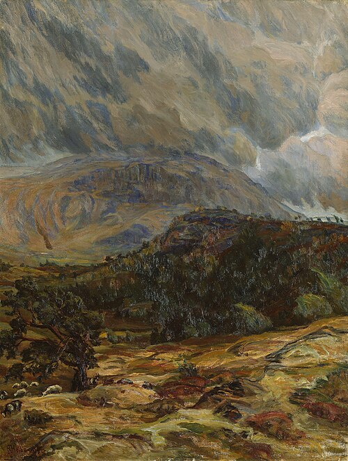 Storm in the Mountain, 1899, Kristen Holbø