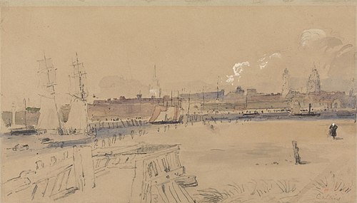 Calais Harbour, , James Holland