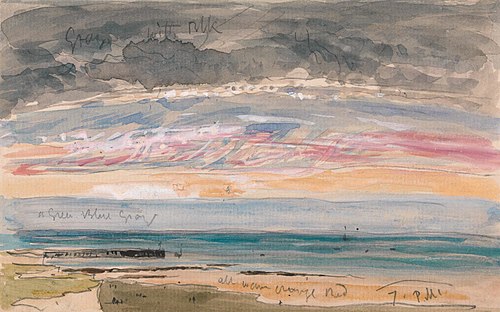 Evening Sky on the Coast, 1860, James Holland