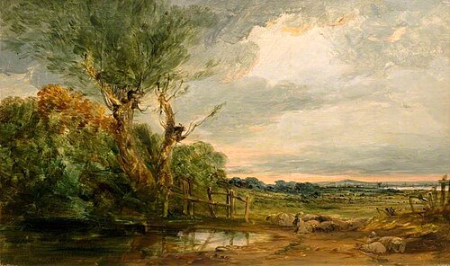 Near Blackheath: Blackwall Reach from Charlton Fields, 1834, James Holland