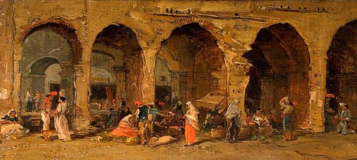 The Fish Market, 1835, James Holland