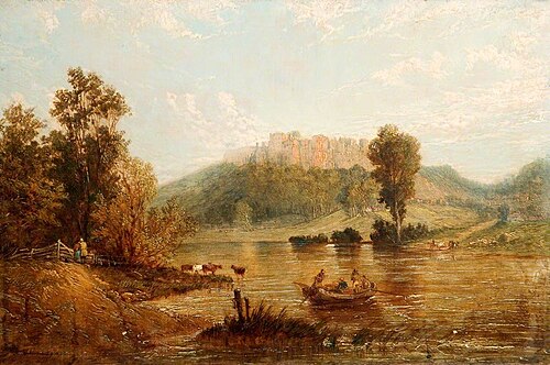 Lake and Castle Scene, , James Holland