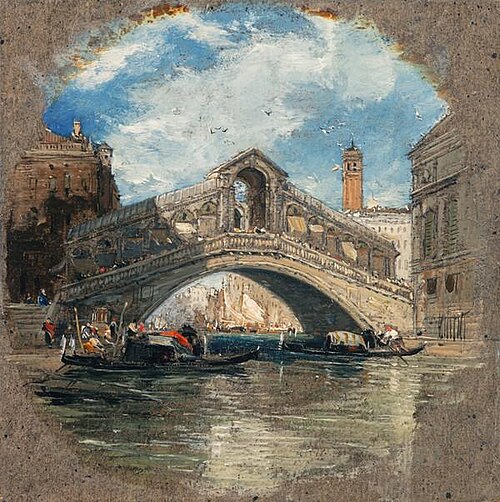 The Rialto, Venice, 1847, James Holland