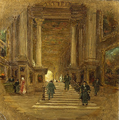 The Painted Hall at Greenwich, 1862, James Holland