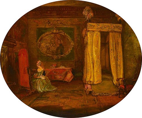 Lady Betty Germain's Bedroom at Knole, 1845, James Holland