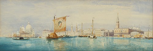 The Saint Mark's Basin, Venice, 1860, James Holland