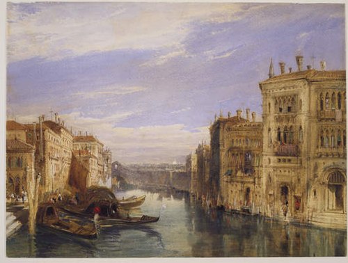 The Grand Canal, Venice, 1844, James Holland