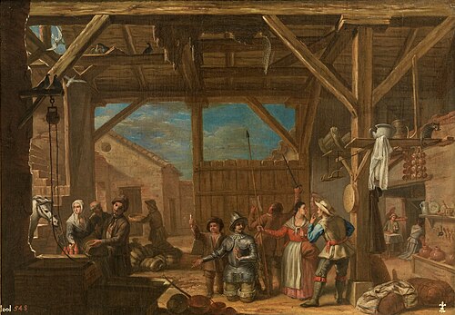 Don Quixote Dubbed a Knight, 1720, Valero Iriarte