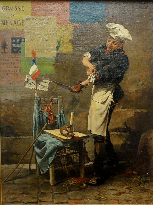 A Rat Seller during the Siege of Paris, 1871, Narcisse Chaillou