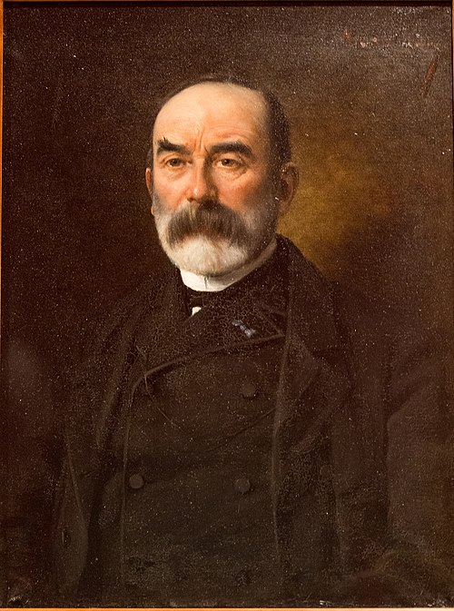 Portrait de Lucien Decombe, conservateur du musée archéologique de Rennes, 1876, Narcisse Chaillou