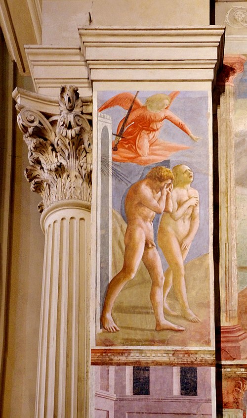 Expulsion from the Garden of Eden, 1424, Masaccio