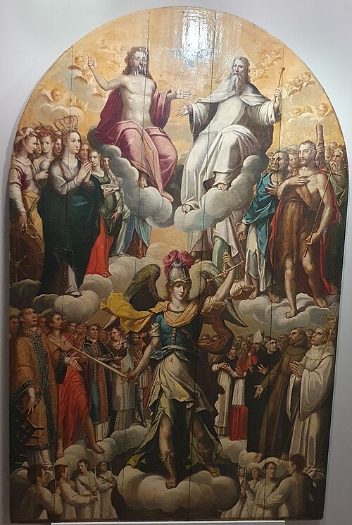 São Miguel na Corte Celeste, 1600, Domingos Vieira Serrão