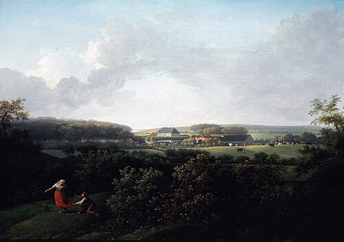 View towards Frederiksgave on Funen, 1797, Jens Juel
