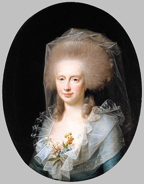 Porträt der Bolette Marie Lindencrone, 1786, Jens Juel