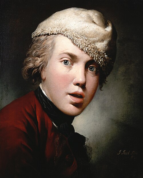 Self portrait (The gawking), 1767, Jens Juel
