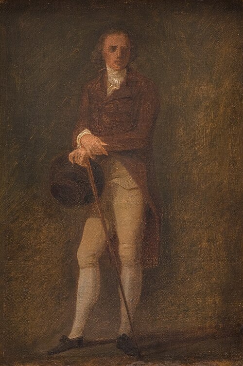 Portrætskitse. Maleren N.A. Abildgaard (?)., 1781, Jens Juel