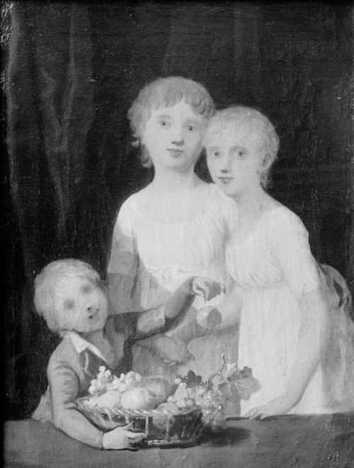 Gruppebillede af kunstnerens børn, 1781, Jens Juel