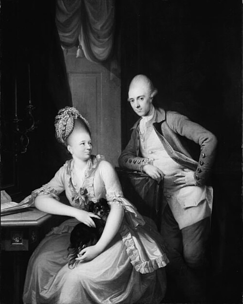Portrait of Colonel Jean-Jacques Gautier and His Wife, 1781, Jens Juel