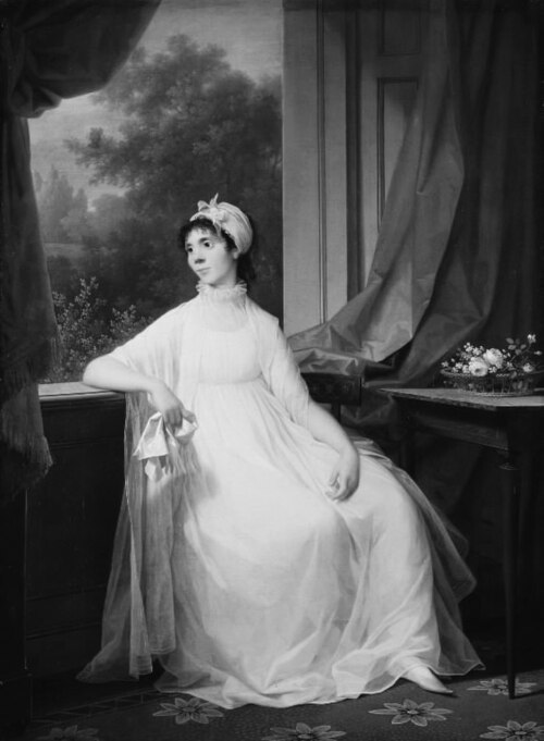 Portrait of Gertrud Hage, née Heitmann, 1800, Jens Juel