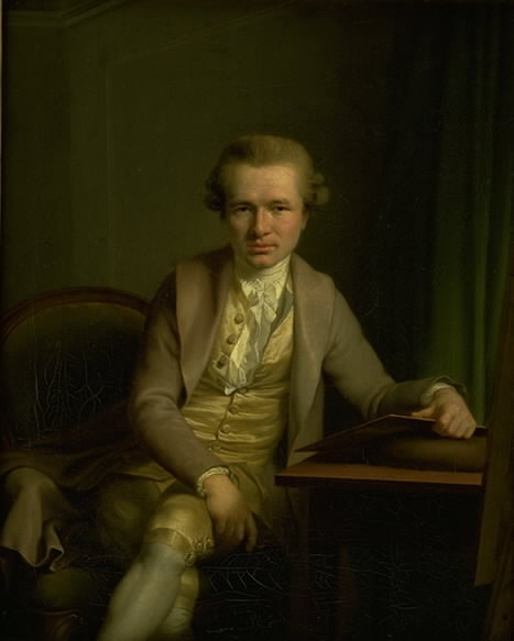 The Engraver Johann Friderich Clemens at his Work Table, 1776, Jens Juel