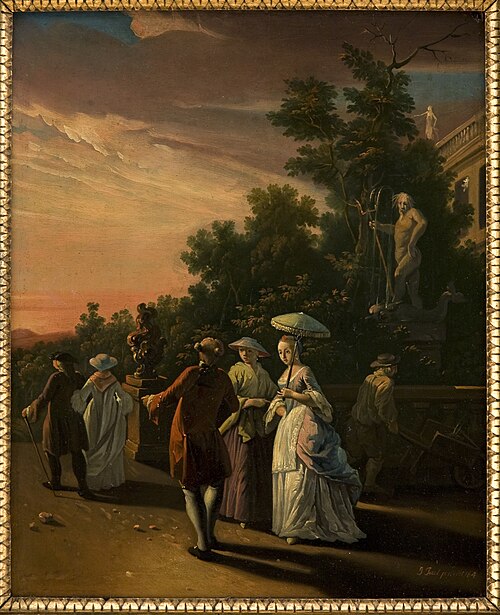 Promenading in a Park, 1764, Jens Juel