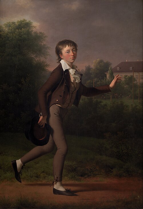 A Running Boy. Marcus Holst von Schmidten, 1802, Jens Juel