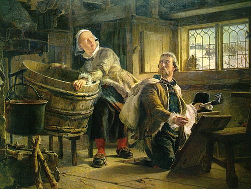 Gustav Vasa och Tomt Margit, 1860, Johan Fredrik Höckert