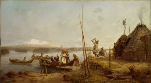 La promenade de la mariée du Hornovan, , Johan Fredrik Höckert
