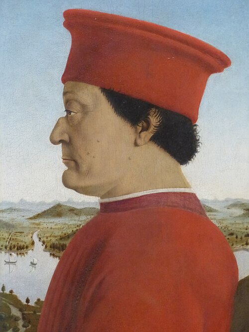 Portrait de Federico da Montefeltro, 1474, Piero della Francesca