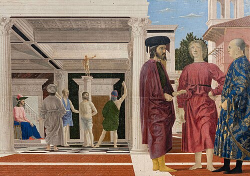 La Flagellation du Christ, 1459, Piero della Francesca