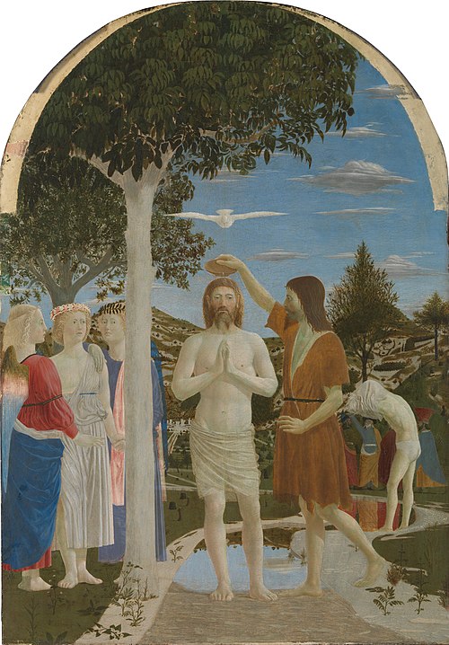 The Baptism of Christ, 1448, Piero della Francesca