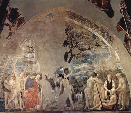 Death and Burial of Adam, 1452, Piero della Francesca