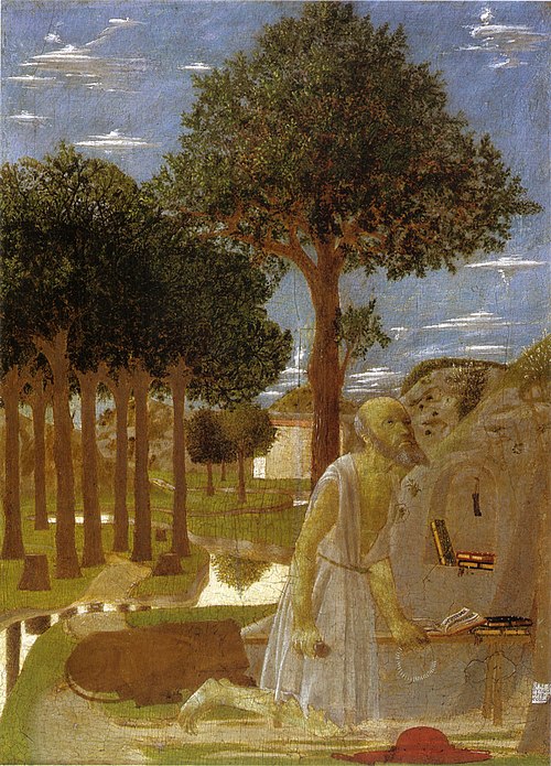 Saint Jerome penitent, 1450, Piero della Francesca