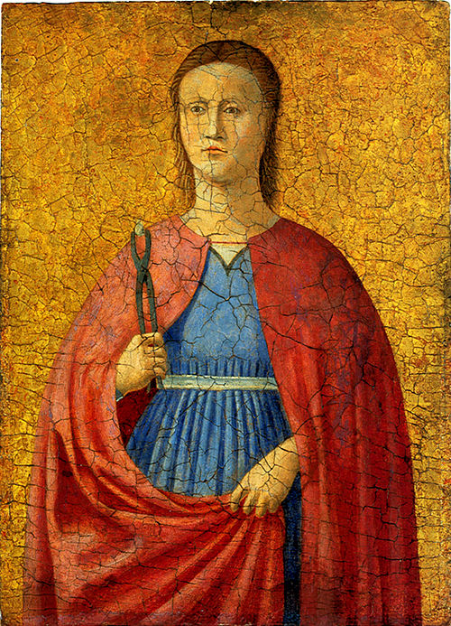 Saint Apollonia, 1454, Piero della Francesca
