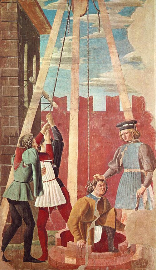 The torture of the Jew, 1452, Piero della Francesca