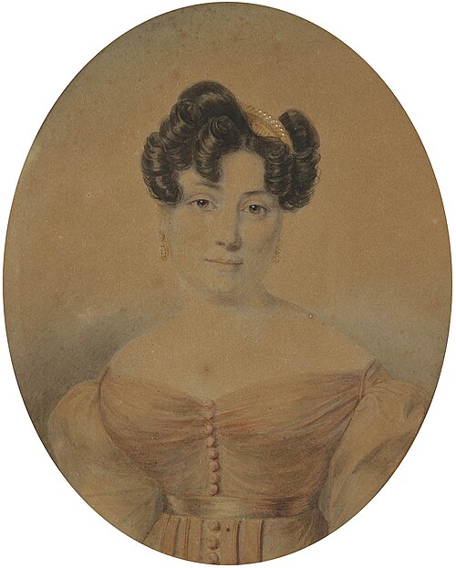 Portrait d'une jeune femme, 1826, Julie Ribault
