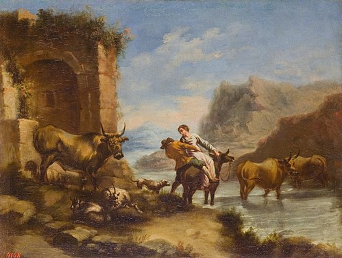 River Crossing, 1665, Ignacio de Iriarte
