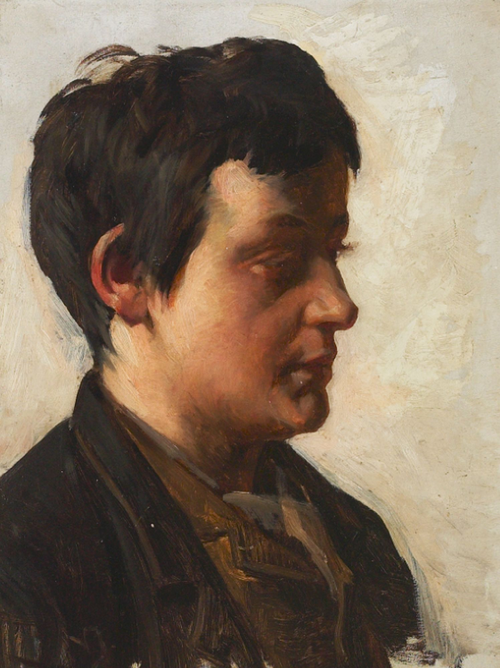 Portrait of a young man., 1903, Valdemar Henrik Nicolai Irminger