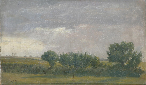 Landscape with dark clouds., 1903, Valdemar Henrik Nicolai Irminger