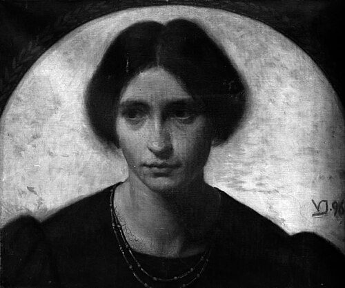 Dameportræt, 1896, Valdemar Henrik Nicolai Irminger