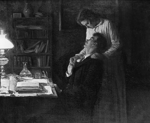Over midnat, 1894, Valdemar Henrik Nicolai Irminger