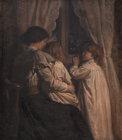 The Children Saying Good Night to their Stars, 1898, Valdemar Henrik Nicolai Irminger